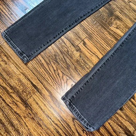 Kith Monroe Denim Pant Mens 32 Black Dark Wash Jeans Slim Distressed
